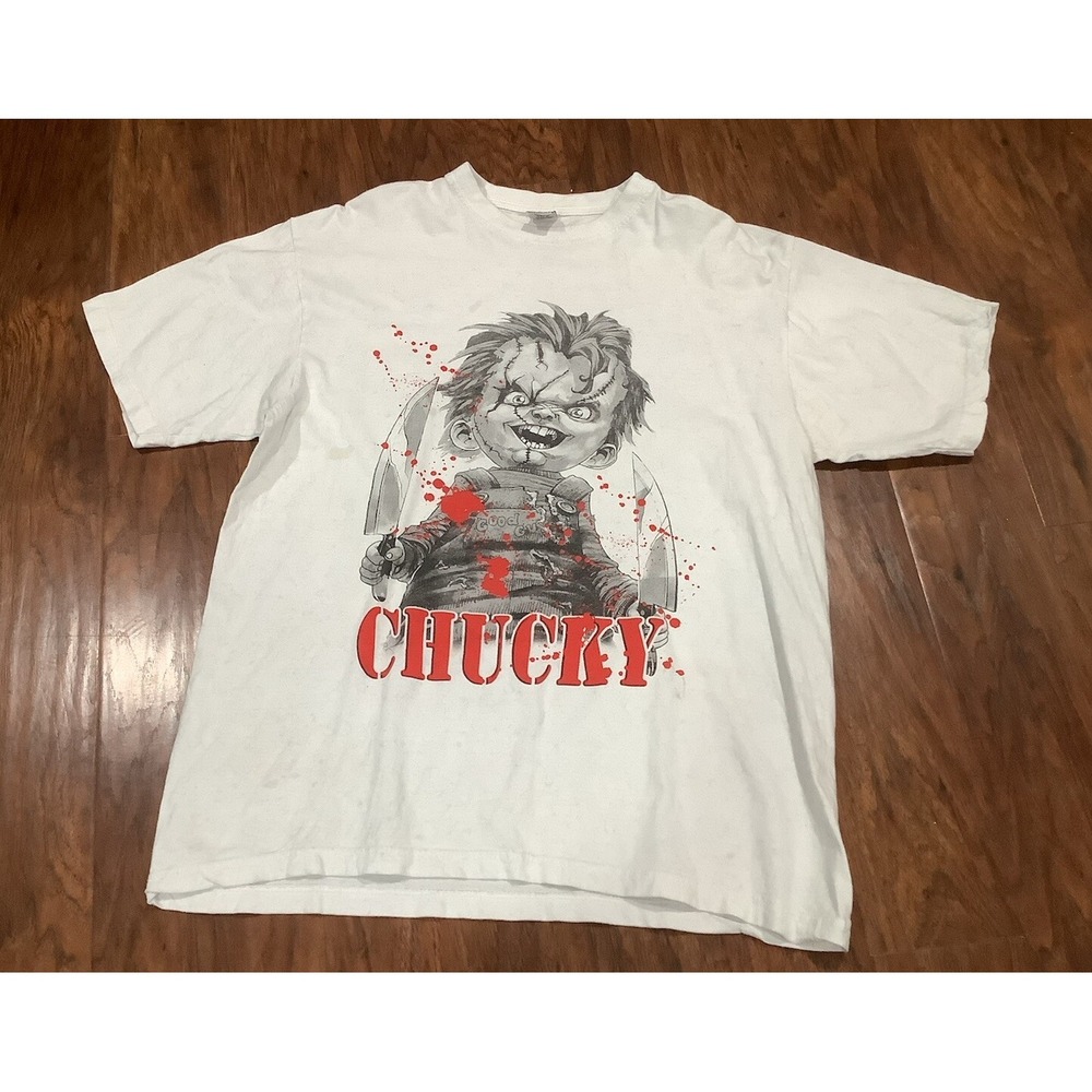 Y2K Chucky Child's Play Vintage T-shirt Rap Tee Ghetto Insane Horror Movie